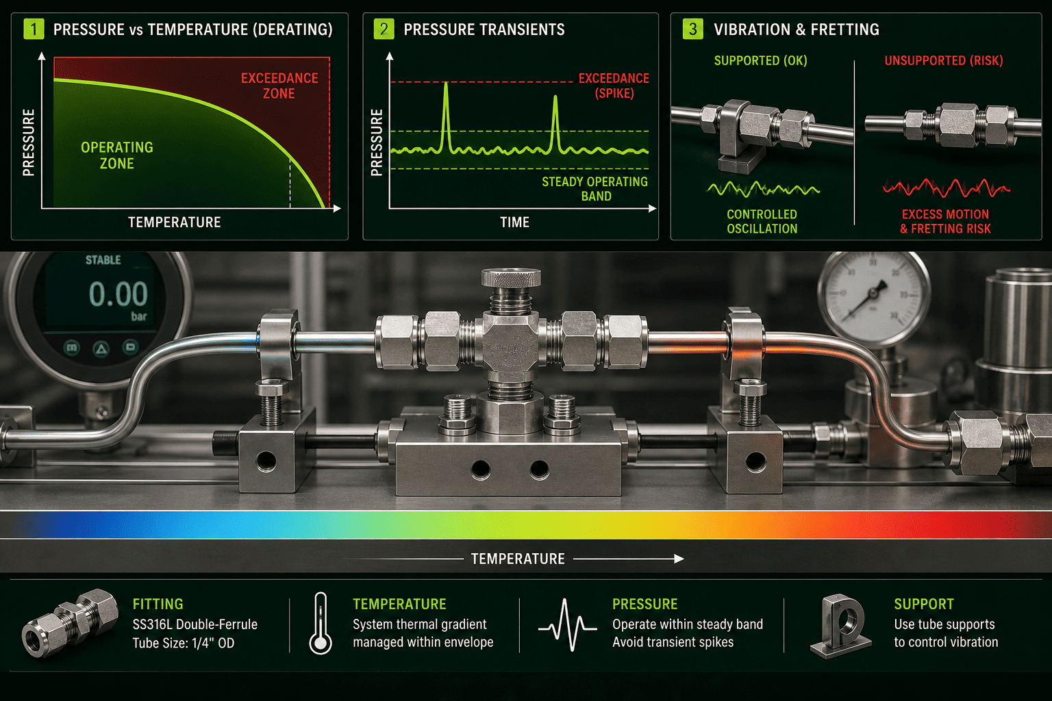Tube Fitting Pressure Temperature Rating Chart pressure and temperature rating chart for tube fittings